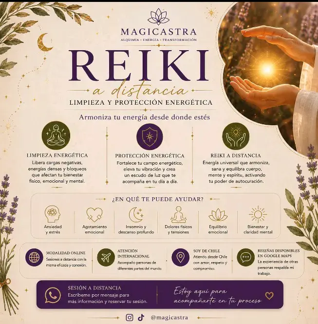 Sesión de Reiki a Distancia, Limpieza y Protecc