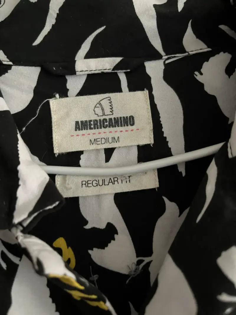 Camisa estampada de aves Americano talla M - 2