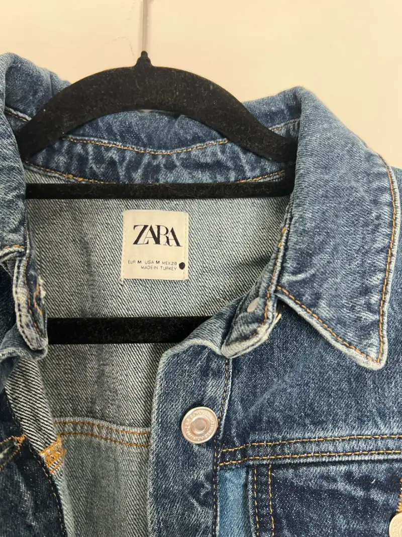Enterito de mezclilla bicolor Zara para mujer - 2
