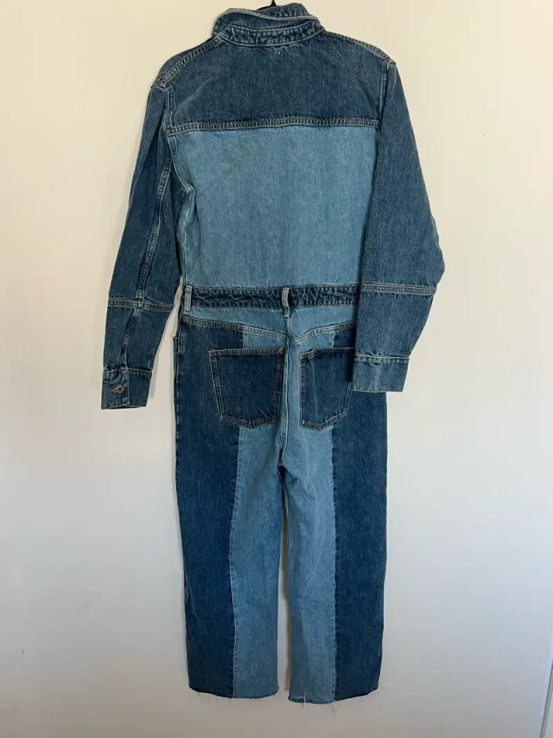 Enterito de mezclilla bicolor Zara para mujer - 3