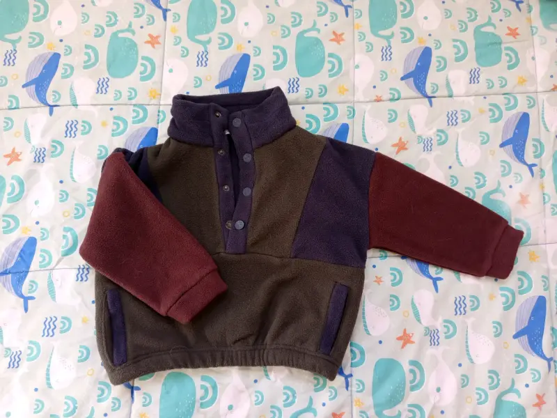 Polerón de polar para niño multicolor