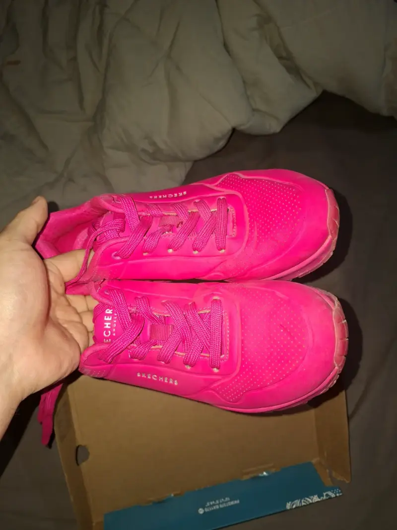 Zapatillas deportivas fucsias Skechers con amortiguación - 4