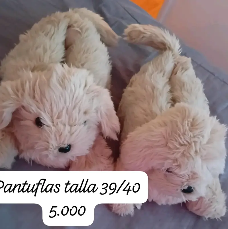 Pantuflas de Peluche Perro Talla 39/40