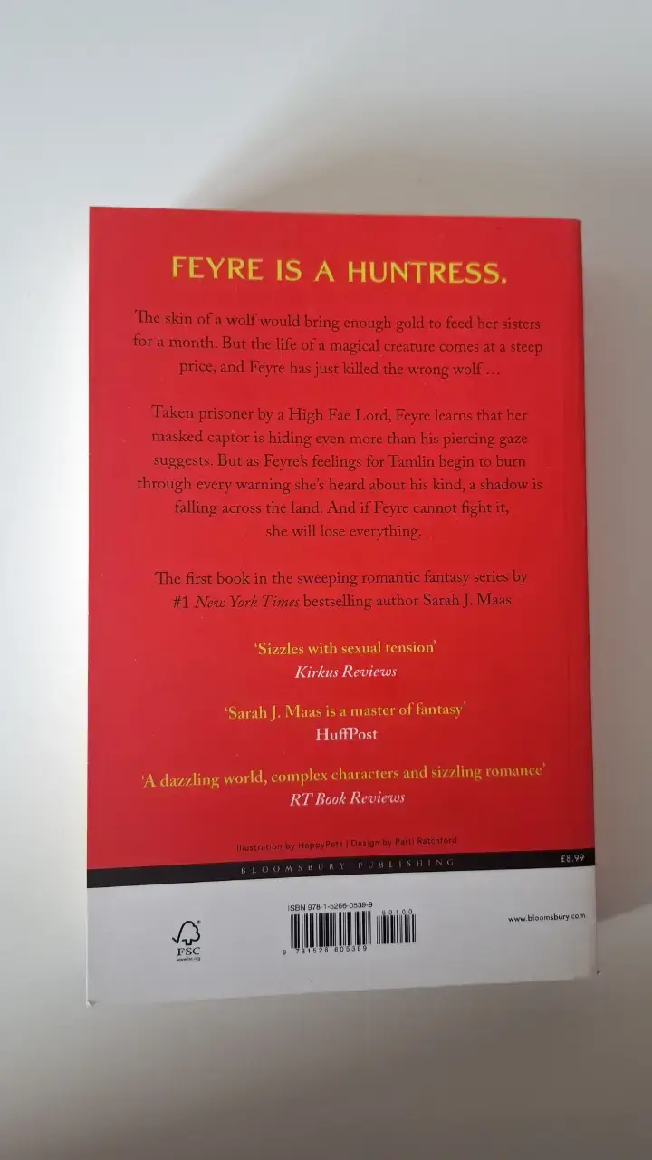 Libro 'A Court of Thorns and Roses' ACOTAR - 2