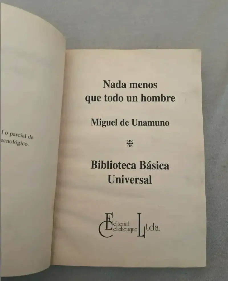 Libro 'Nada menos que todo un hombre' de Miguel de Unamuno - 3
