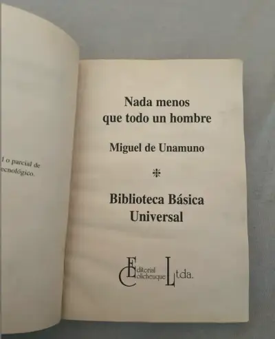 Libro 'Nada menos que todo un hombre' de Miguel de Unamuno - miniatura 3