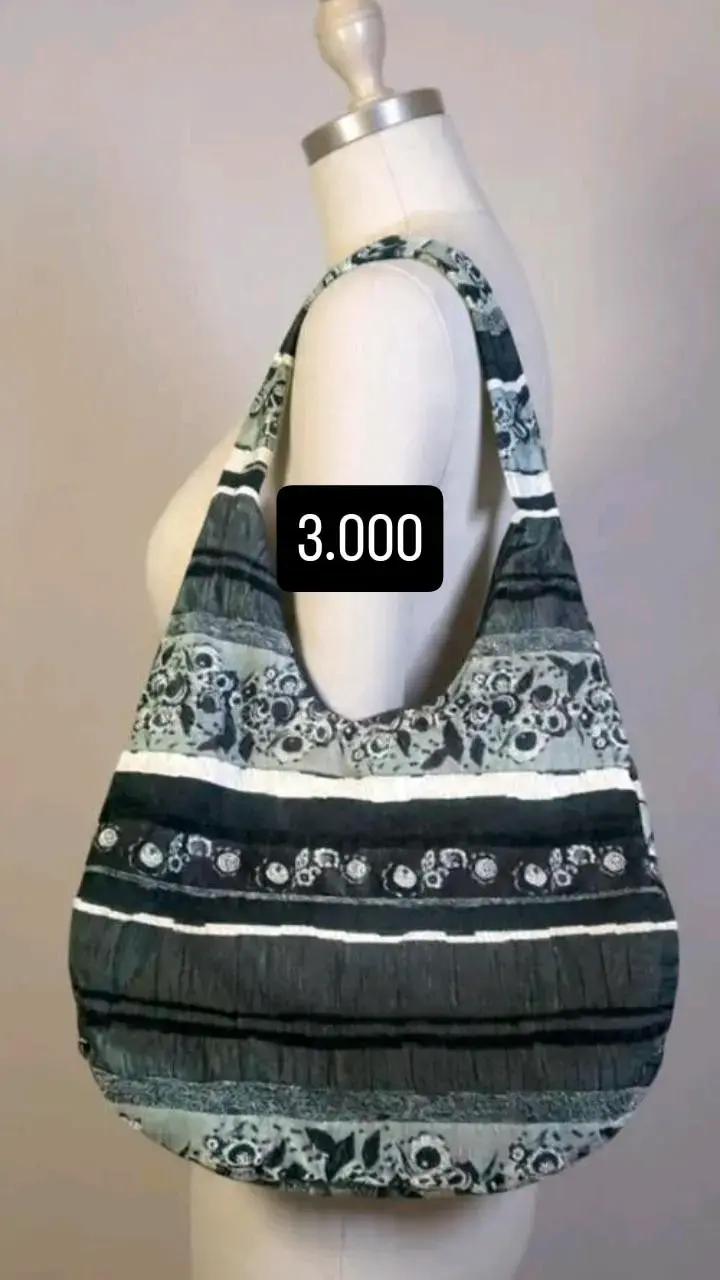 Bolso de tela estampado floral
