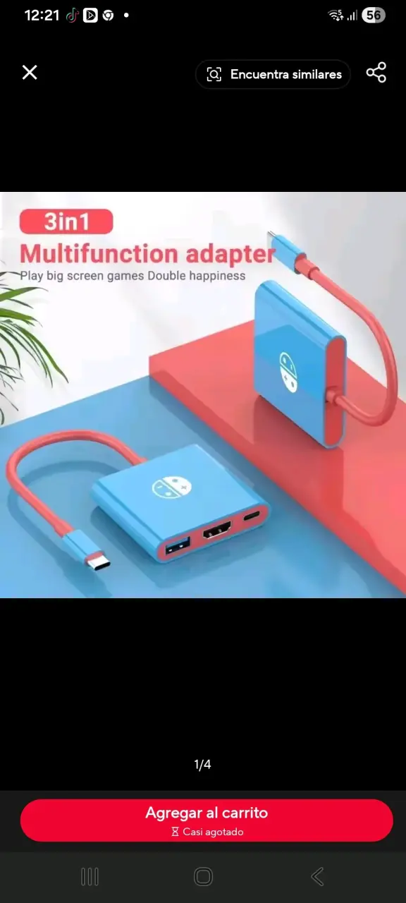 Adaptador multifunción 3 en 1 para juegos