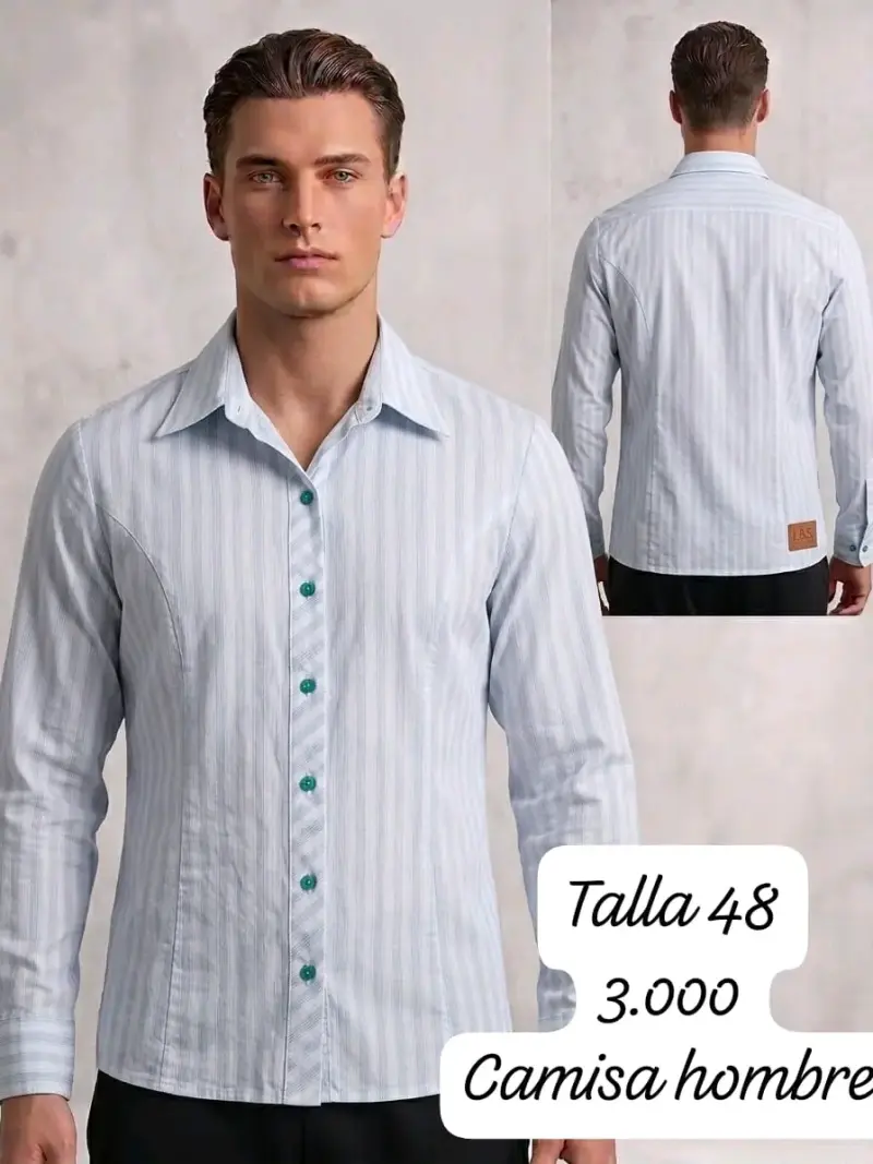Camisa de hombre a cuadros talla 54 y 48 - 2