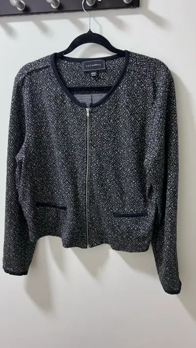 Chaqueta Metaphor negra con cierre - miniatura 1