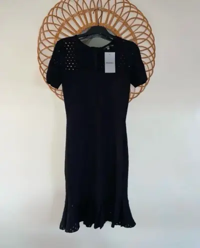 Vestido negro con detalles calados Wados - miniatura 1