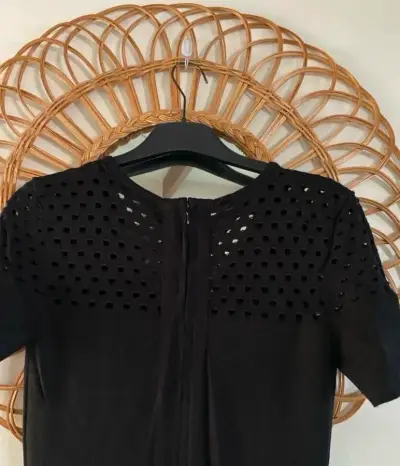 Vestido negro con detalles calados Wados - miniatura 2