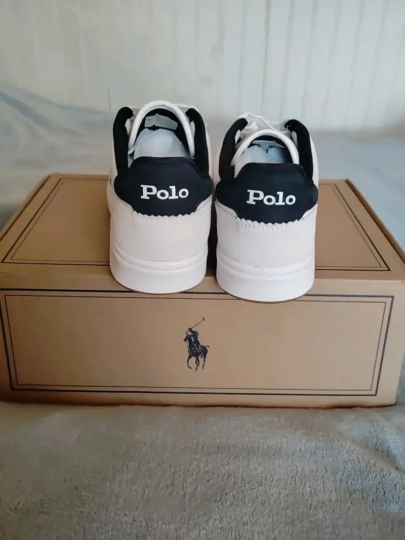 Zapatillas Polo Ralph Lauren blancas y negras - 2