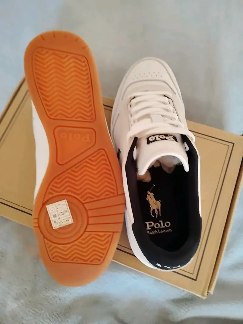 Zapatillas Polo Ralph Lauren blancas y negras - 3