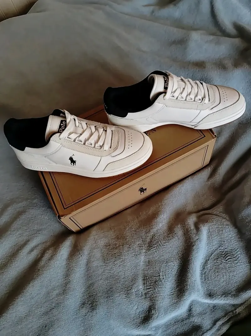 Zapatillas Polo Ralph Lauren blancas y negras - 4