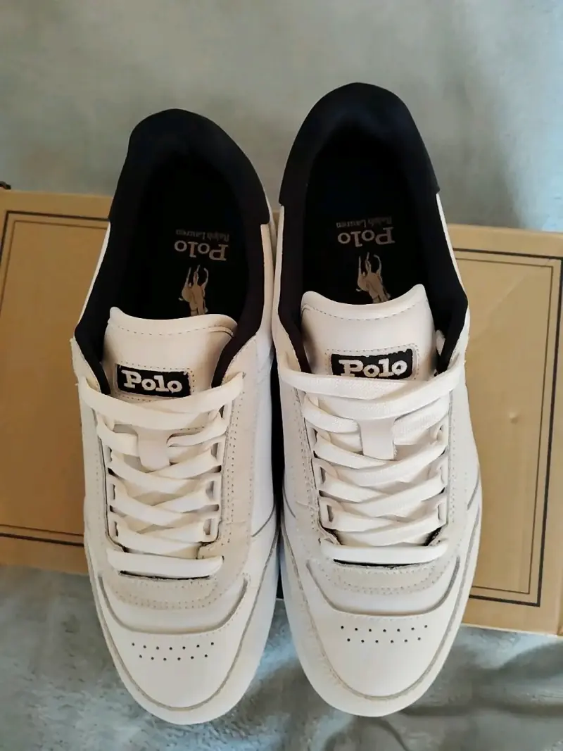 Zapatillas Polo Ralph Lauren blancas y negras - 5