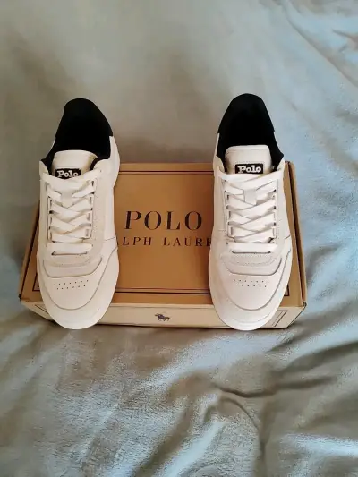 Zapatillas Polo Ralph Lauren blancas y negras - miniatura 6