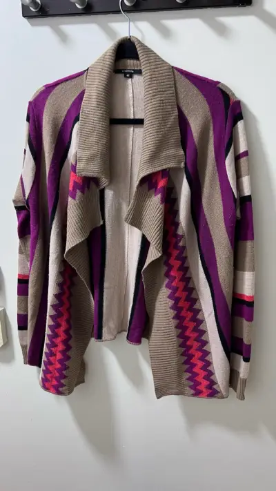 Cardigan de punto multicolor Comma - miniatura 1