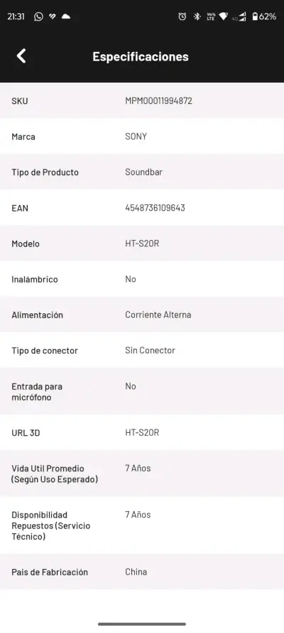 Sistema de sonido Sony HT-S20R con subwoofer - miniatura 4