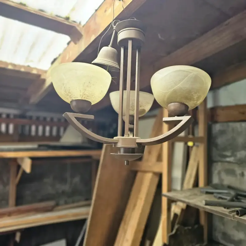 Lámpara de Techo Vintage de Tres Luces