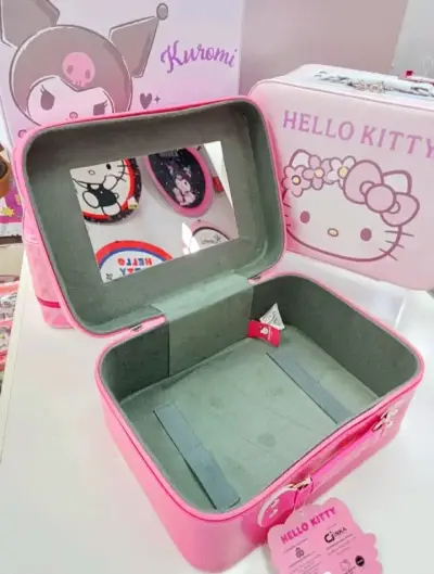 Neceser Hello Kitty Rosa con Espejo - miniatura 1