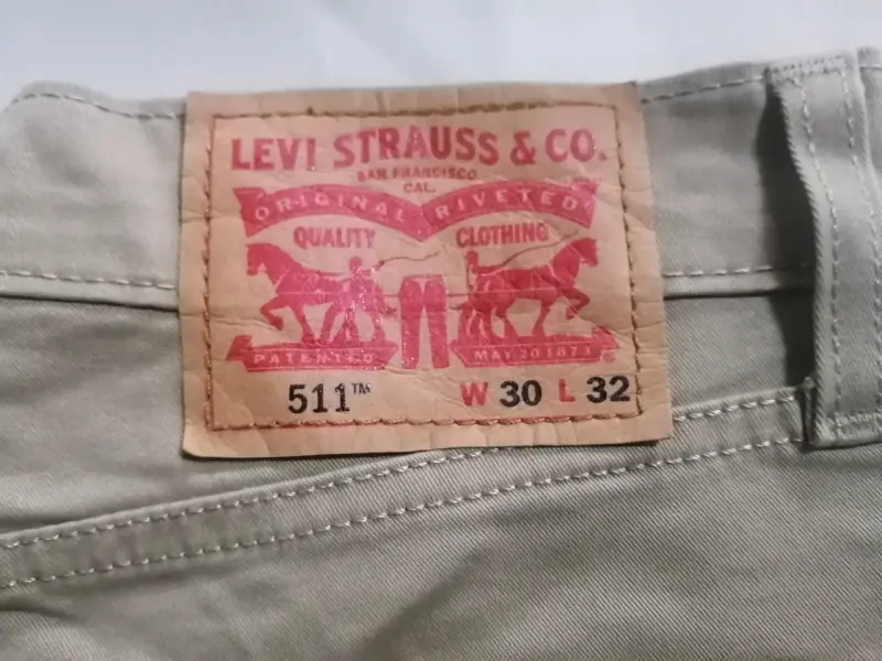Jeans Levi's 511 Slim Fit Beige Talla 30 - 2