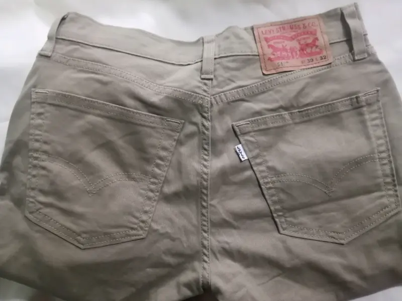 Jeans Levi's 511 Slim Fit Beige Talla 30 - 3