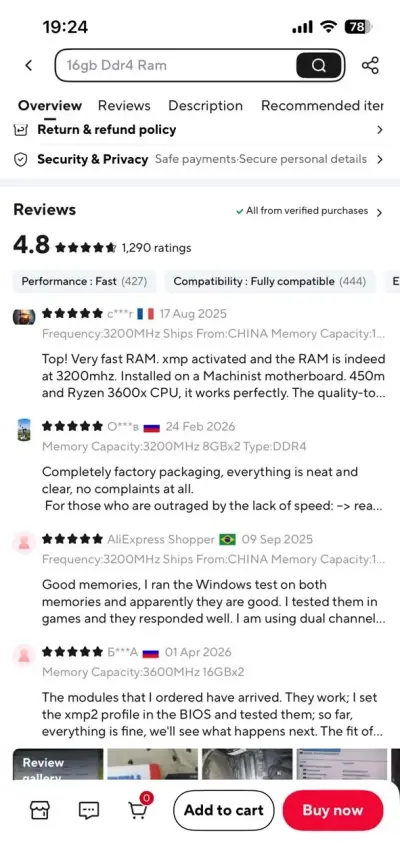 Memoria RAM DDR4 16GB 3200MHz CUSU - miniatura 6