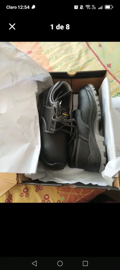 Zapatos de seguridad Trek negros casaca nueva - miniatura 1