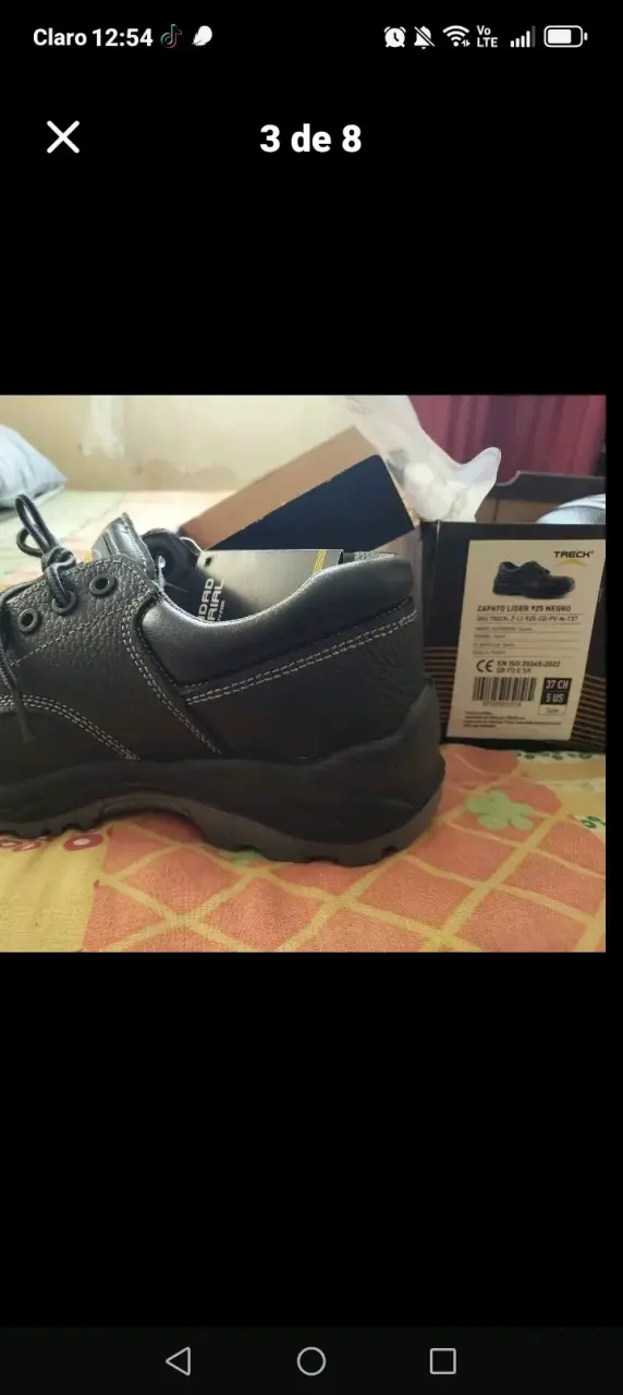 Zapatos de seguridad Trek negros casaca nueva - 2