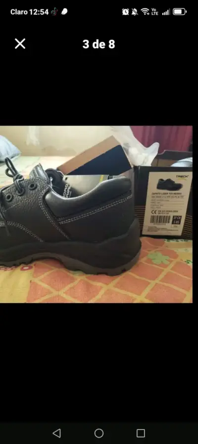 Zapatos de seguridad Trek negros casaca nueva - miniatura 2