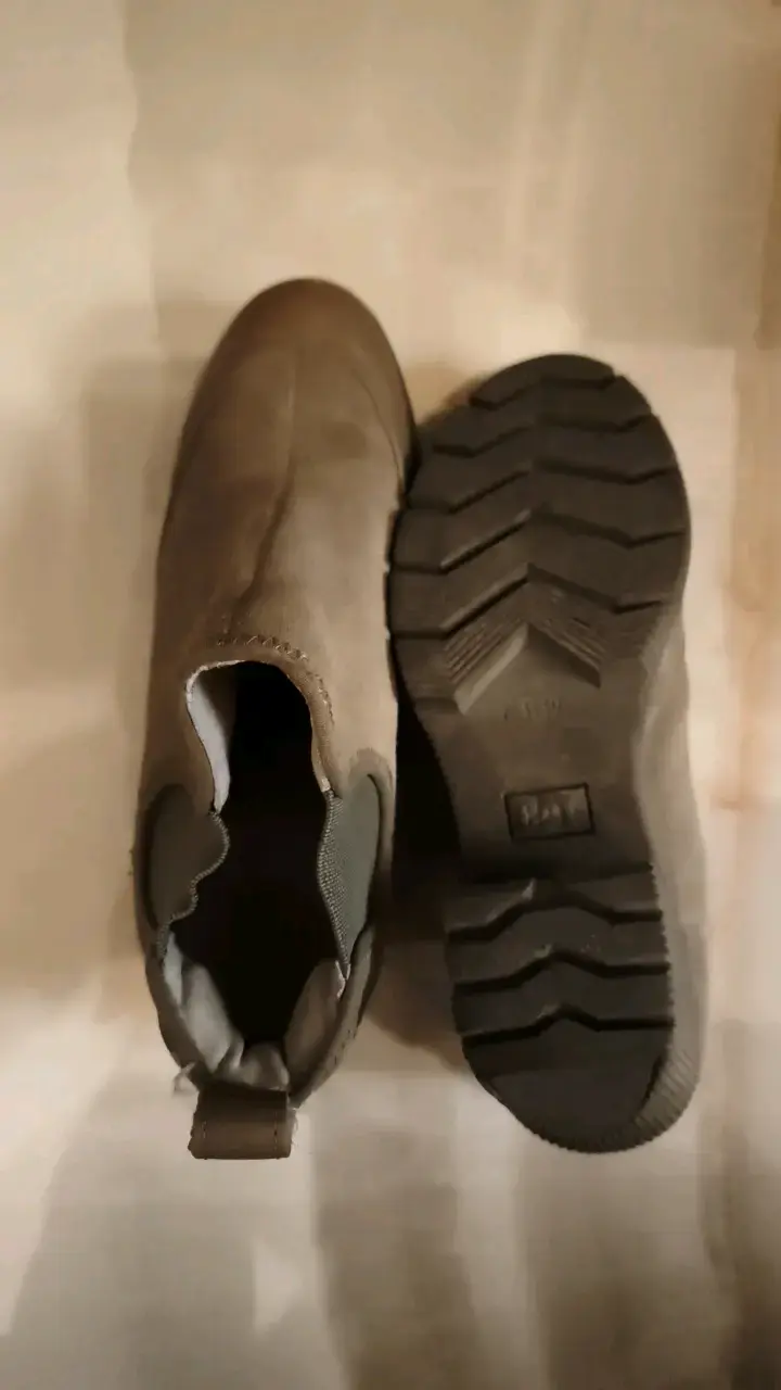 Botines de cuero marrón Caterpillar para mujer - 2