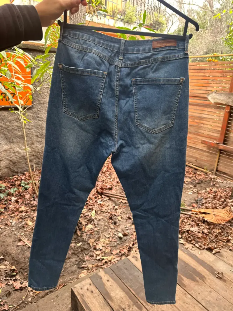 Jeans azul oscuro Americano para mujer - 2