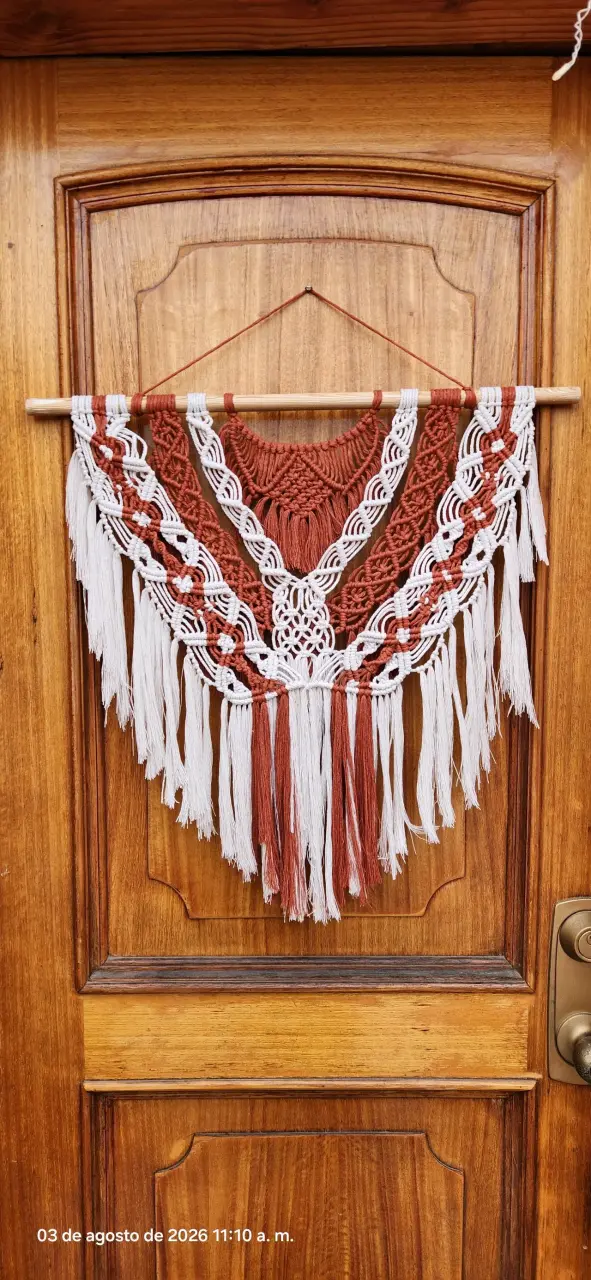 Decoración de pared macramé boho chic - 1
