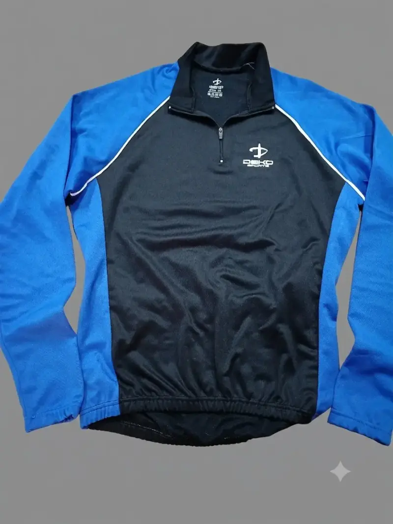 Polera deportiva Deko Sports azul y negra - 1