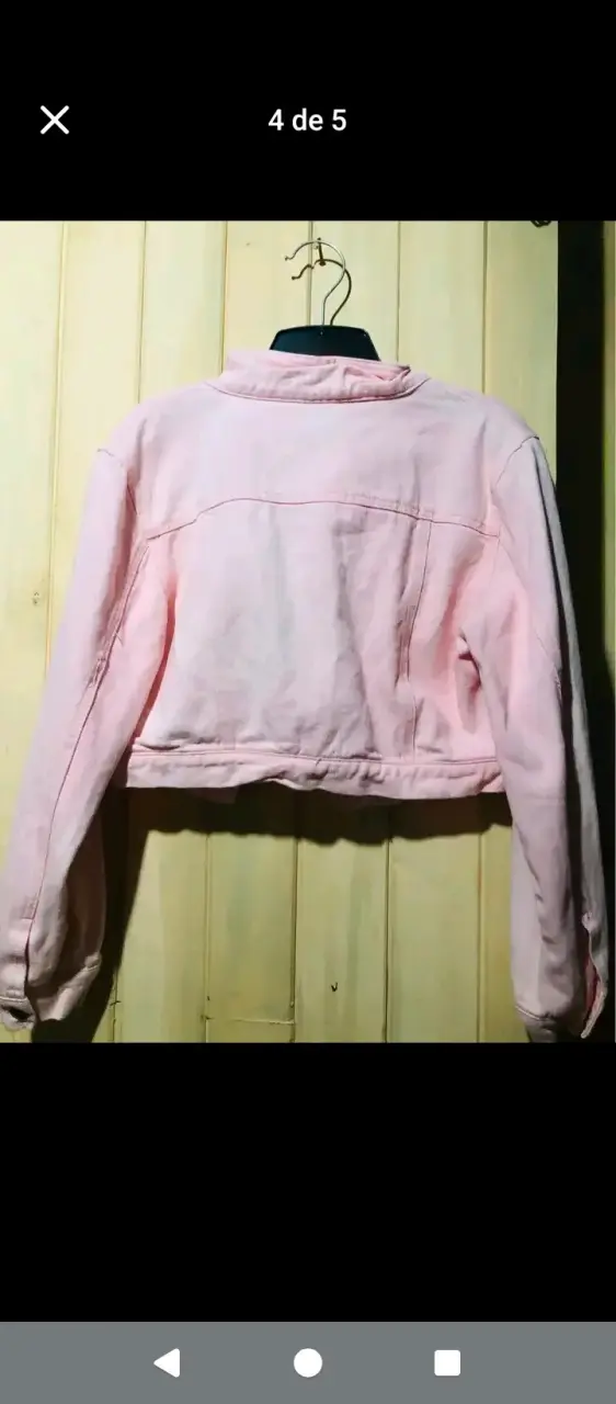 Chaqueta corta rosa para mujer - 2