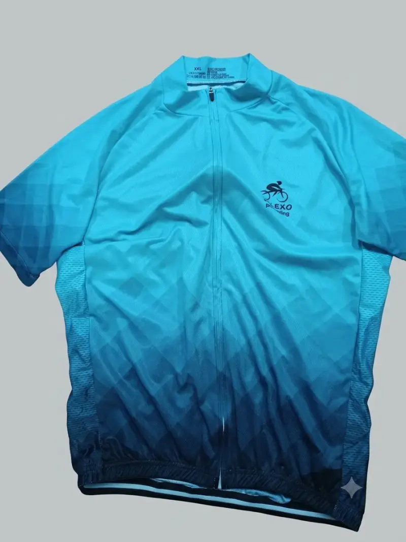 Polera de ciclismo azul Salexo Pro Cycling - 1