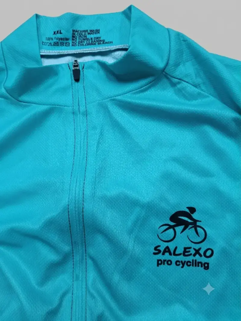 Polera de ciclismo azul Salexo Pro Cycling - 2