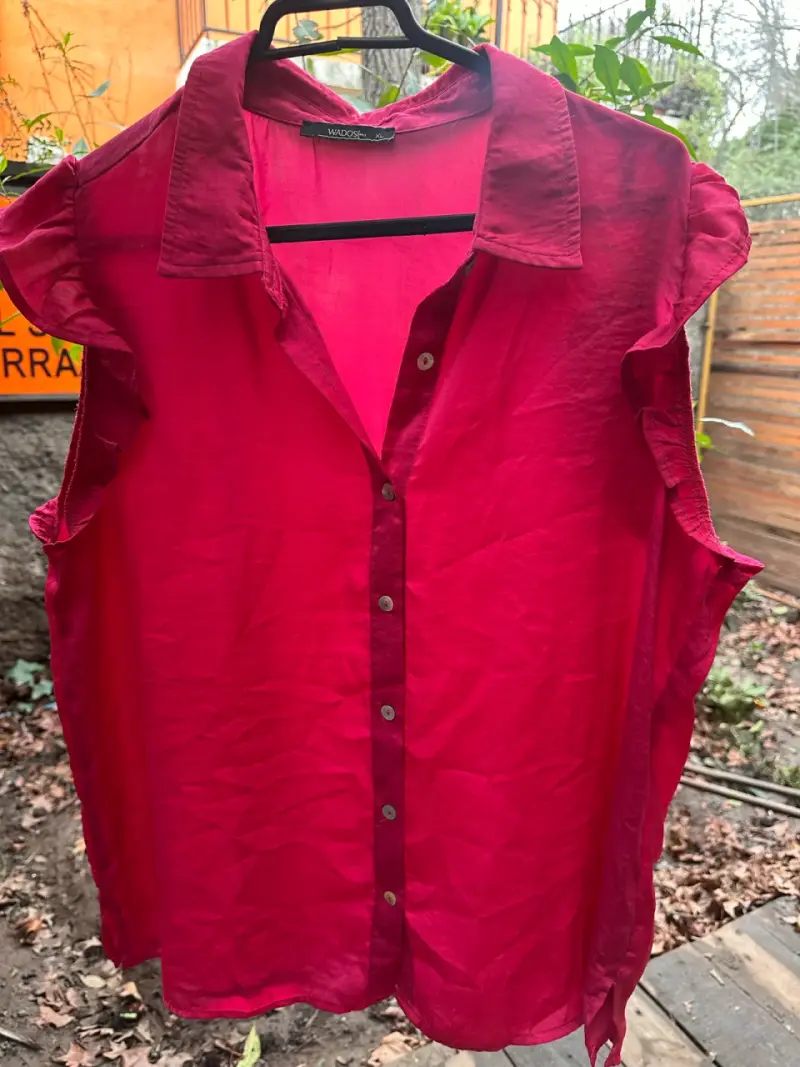 Blusa sin mangas fucsia para mujer Wados - 1