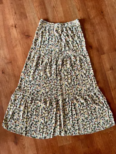 Falda larga floral bohemia para mujer - miniatura 3