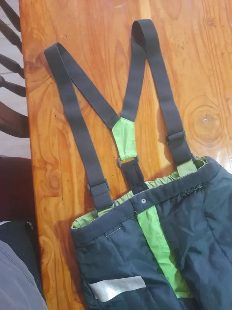 Pantalones de nieve verdes para niños talla 10 - 5
