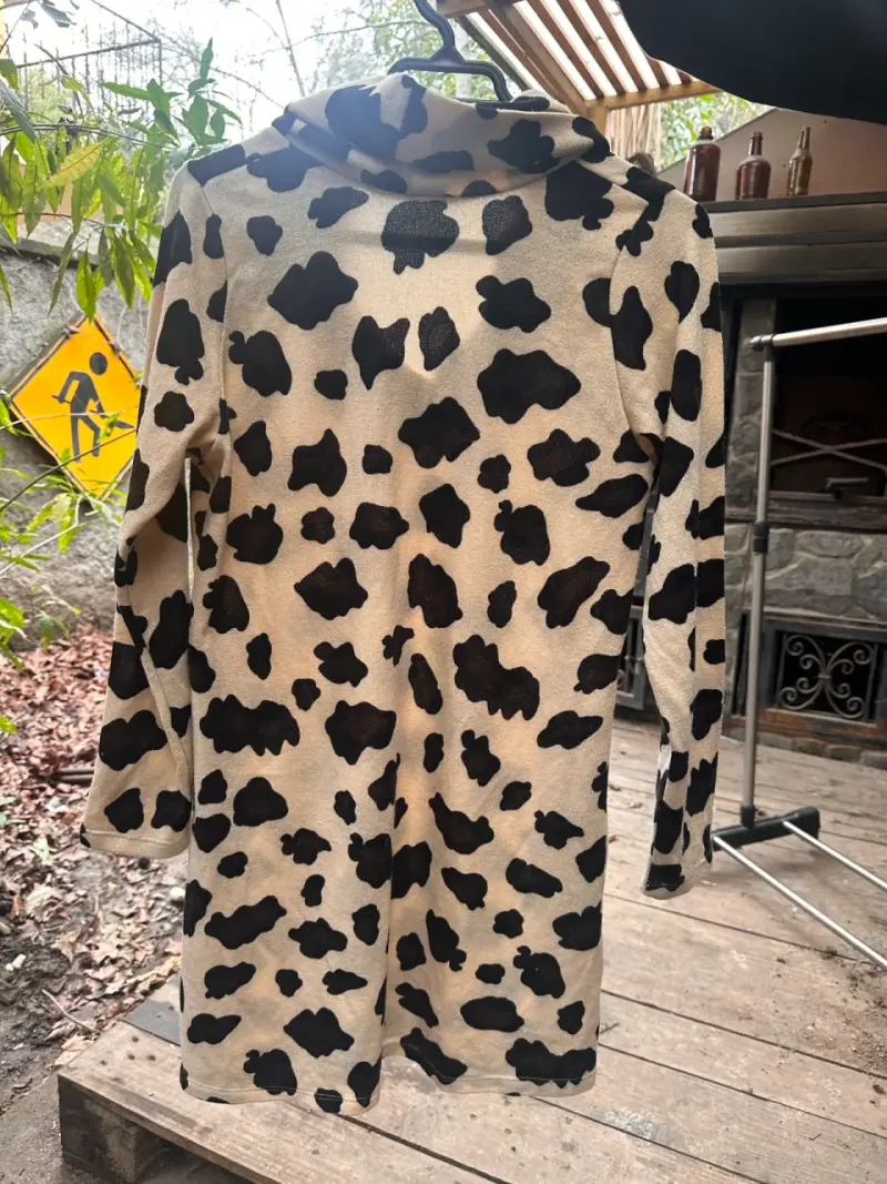 Vestido de lana con estampado animal print - 2