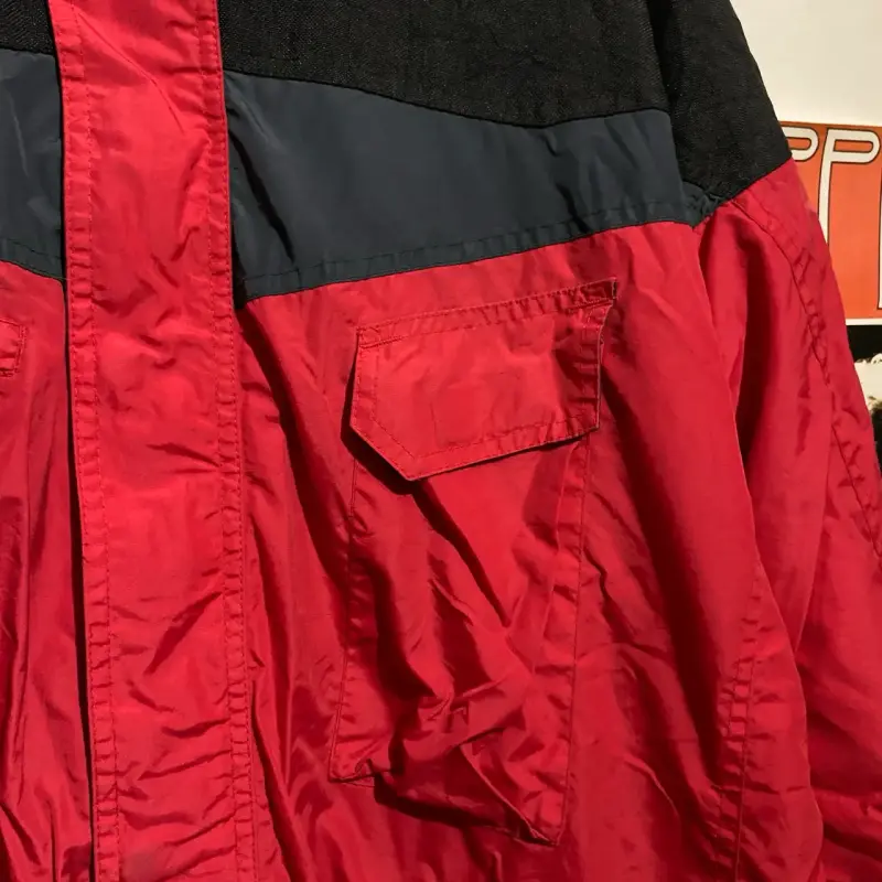 Chaqueta impermeable roja Columbia para hombre - 3