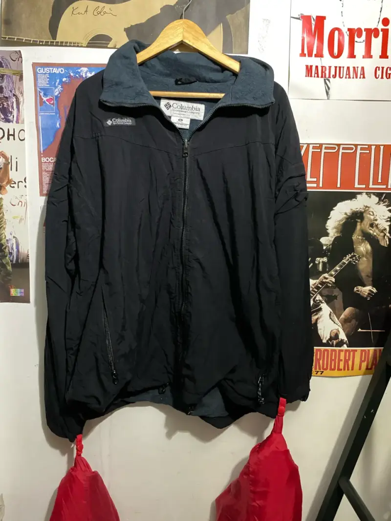 Chaqueta impermeable roja Columbia para hombre - 5