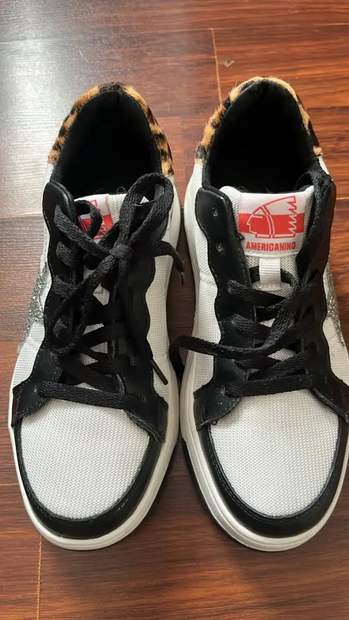 Zapatillas Americano con diseño de estrella y animal print - 1