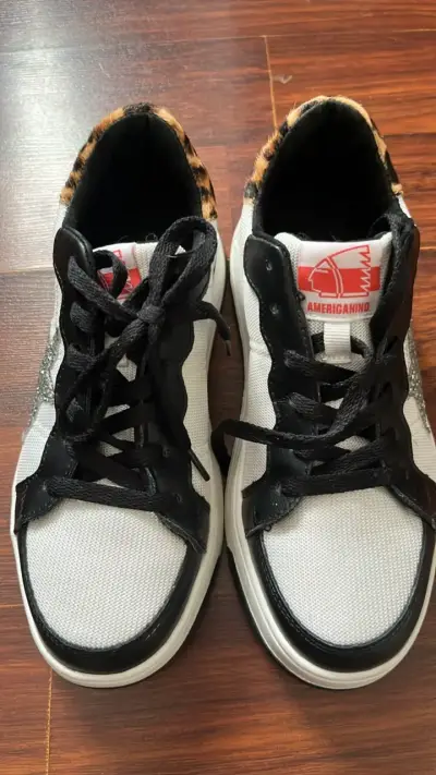 Zapatillas Americano con diseño de estrella y animal print - miniatura 1