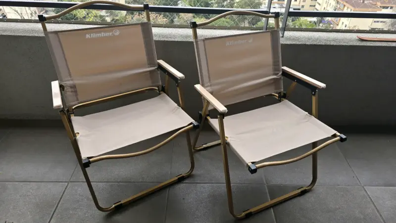 Sillas plegables de camping Klimber beige
