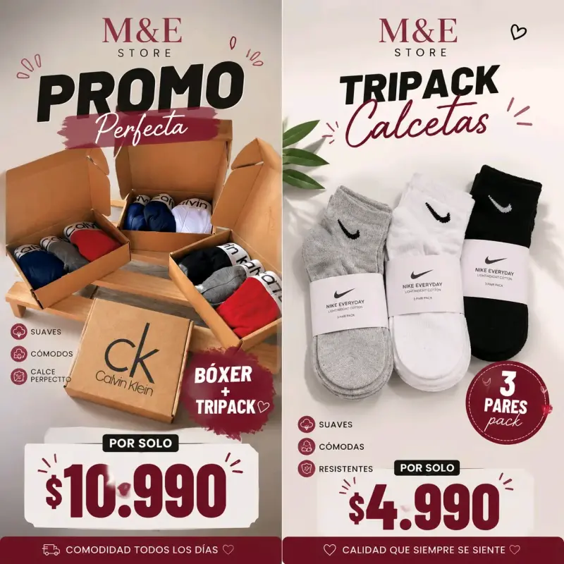 Pack de Ropa Interior Calvin Klein y Calcetas Nike - 1