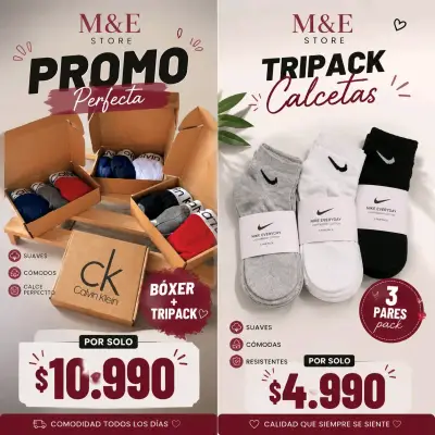 Pack de Ropa Interior Calvin Klein y Calcetas Nike - miniatura 1
