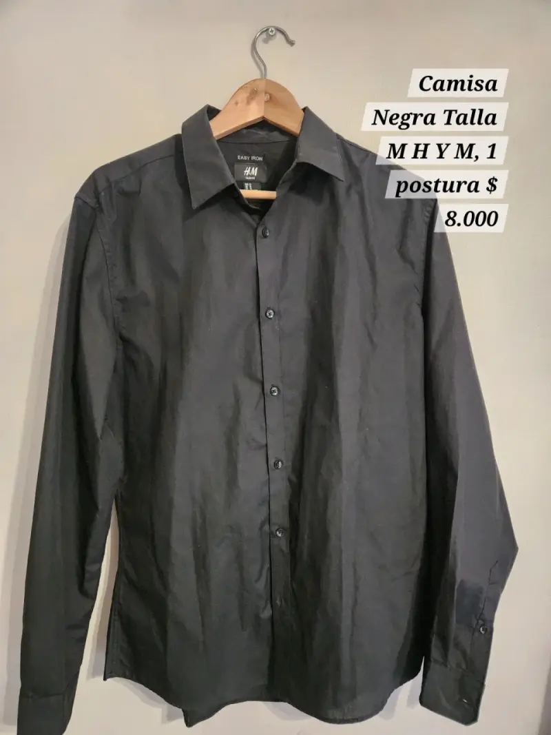 Camisa negra H&M talla M